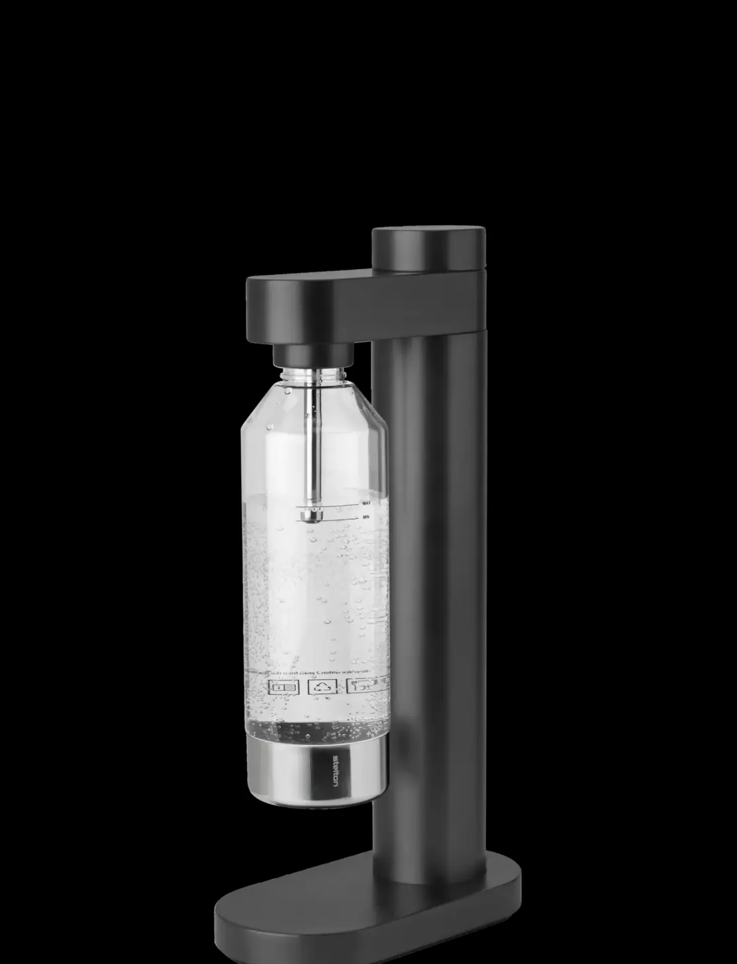 Stelton - Brus kulsyremaskine sort metal