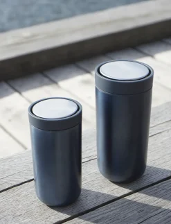 Stelton - To Go Click termokop 0.4 l. dark blue metallic