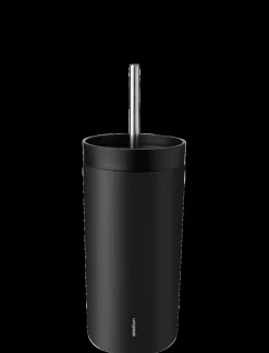 Stelton - To Go Sip termokop med sugerør 0.4 l. soft black