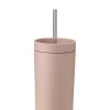 Stelton - To Go Sip termokop med sugerør 0.4 l. heather