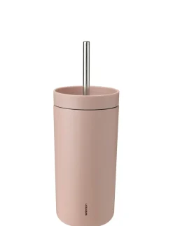 Stelton - To Go Sip termokop med sugerør 0.4 l. heather