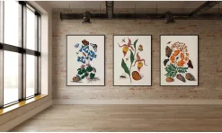 The Dybdahl - Plakat 30x40 cm - Orange Lillies, Insects and a Shell - Papir