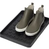 Tica Copenhagen - Skobakke - Sort Gummi - Dot Design - Small - 38x28 cm