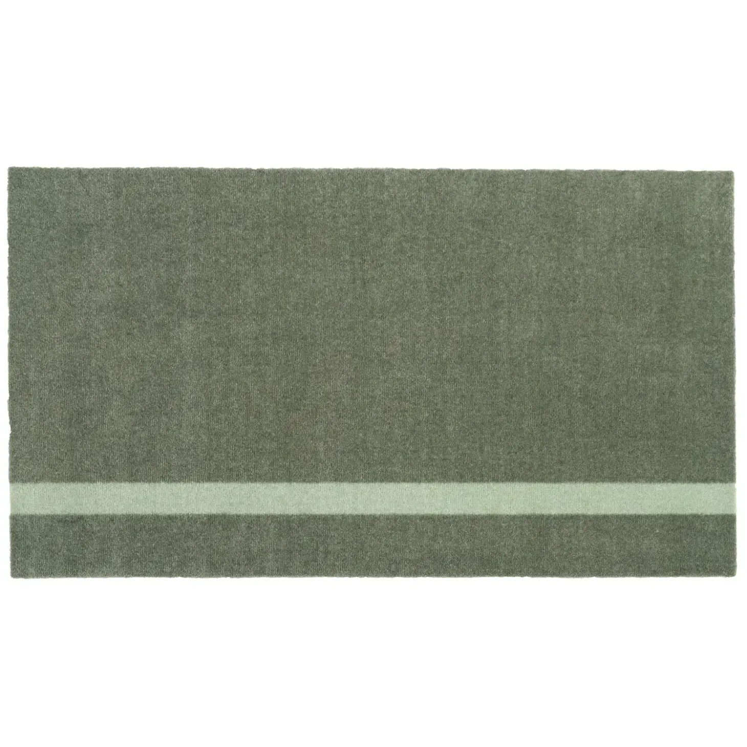 Tica Copenhagen - Smudsmåtte - Stripes Vertical - Lysegrøn/Støvet - 60x90 cm