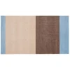 Tica Copenhagen - Smudsmåtte - Stripes Horizon - Lyseblå/Ivory/Sand - 40x60 cm