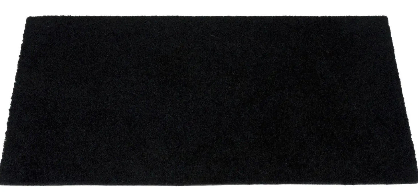 Tica Copenhagen - Smudsmåtte - Ensfarvet - sort - 60x90 cm