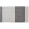 Tica Copenhagen - Smudsmåtte - Stripes Horizon - Steelgrey/Lysegrå - 90x200 cm