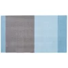 Tica Copenhagen - Smudsmåtte - Stripes Horizon - Blå/Steelgrey - 90x200 cm