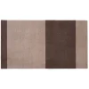 Tica Copenhagen - Smudsmåtte - Stripes Horizon - Sand/Brun - 90x200 cm
