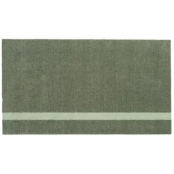 Tica Copenhagen - Smudsmåtte - Stripes Vertical - Lysegrøn/Støvet - 67x120 cm