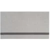 Tica Copenhagen - Smudsmåtte - Stripes Vertical - Steelgrey/Lysegrå - 90x200 cm