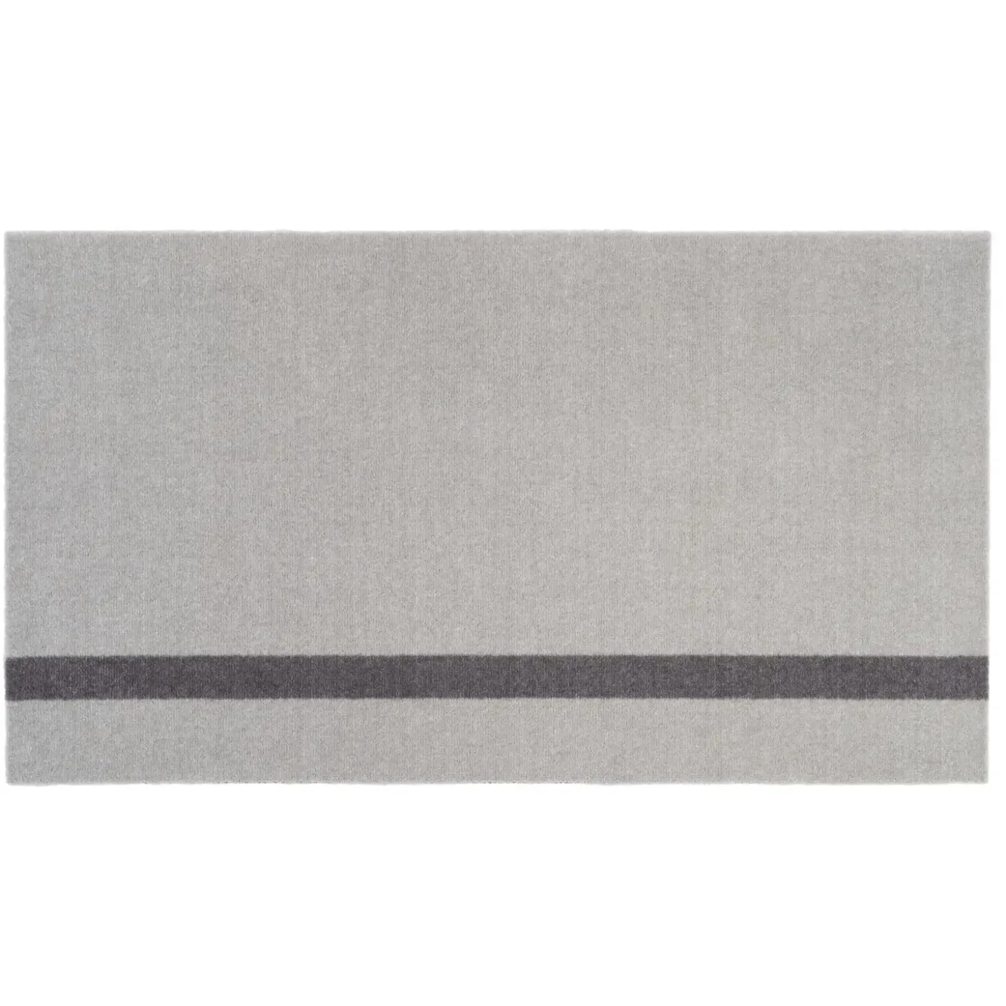 Tica Copenhagen - Smudsmåtte - Stripes Vertical - Steelgrey/Lysegrå - 90x200 cm