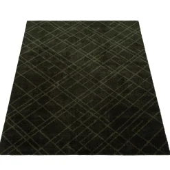Tica Copenhagen - Smudsmåtte - Lines - Mørkegrøn - 90x130 cm