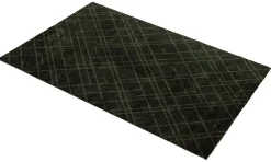 Tica Copenhagen - Smudsmåtte - Lines - Mørkegrøn - 90x130 cm