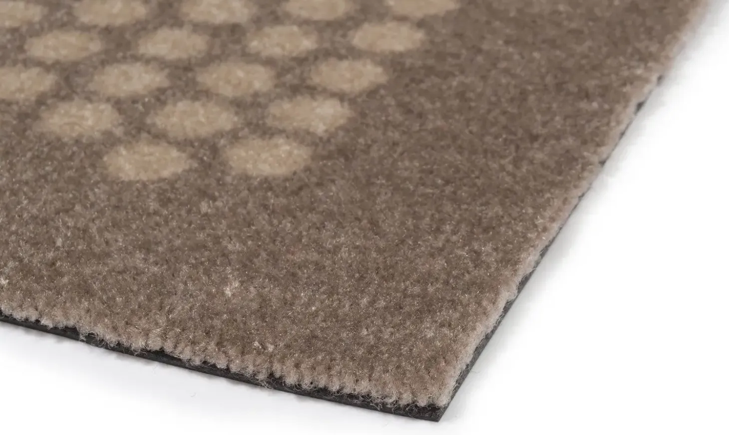 Tica Copenhagen - Smudsmåtte - Dots - Sand/beige - 67x200 cm