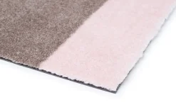 Tica Copenhagen - Smudsmåtte - Stripes Horizon - Sand/Lyserød - 90x200 cm