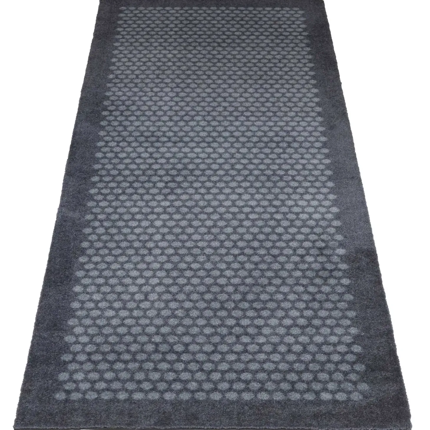 Tica Copenhagen - Smudsmåtte - Dots - Grå - 67x200 cm