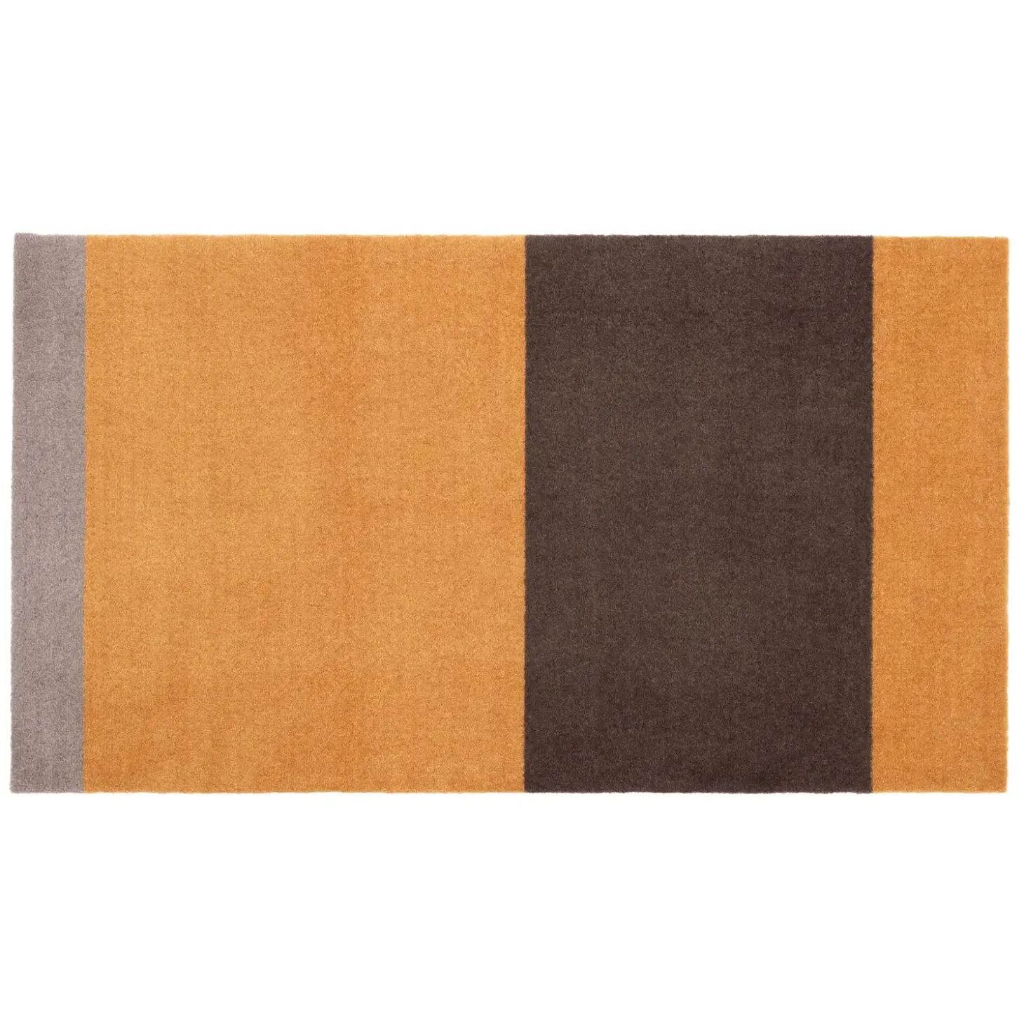 Tica Copenhagen - Smudsmåtte - Stripes Horizon - Dijon/Brun/Sand - 60x90 cm