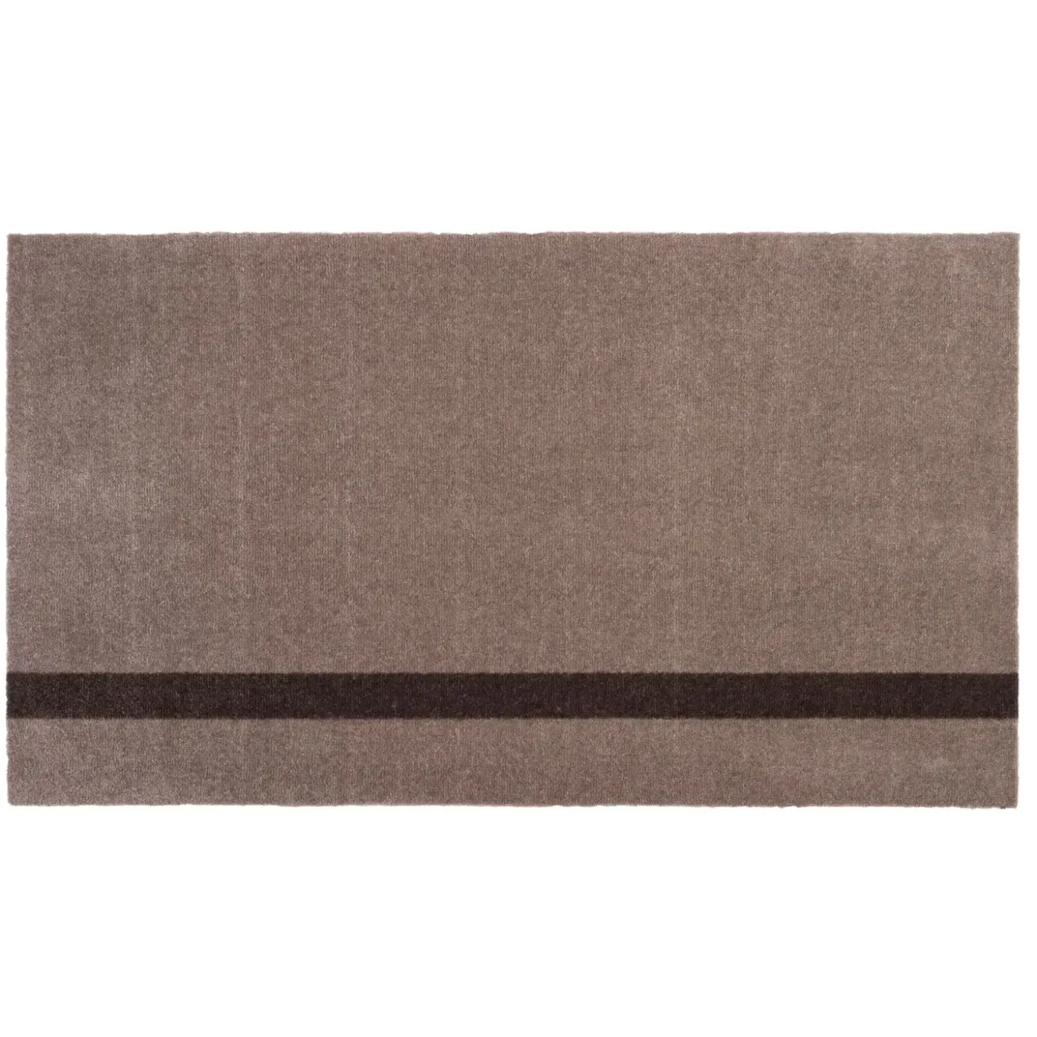 Tica Copenhagen - Smudsmåtte - Stripes Vertical - Brun/Sand - 40x60 cm