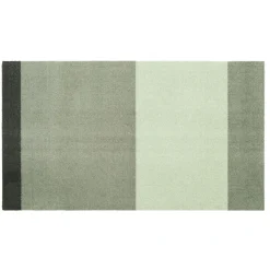 Tica Copenhagen - Smudsmåtte - Stripes Horizon - Lysegrøn/Støvet/Mørkegrøn - 40x60 cm