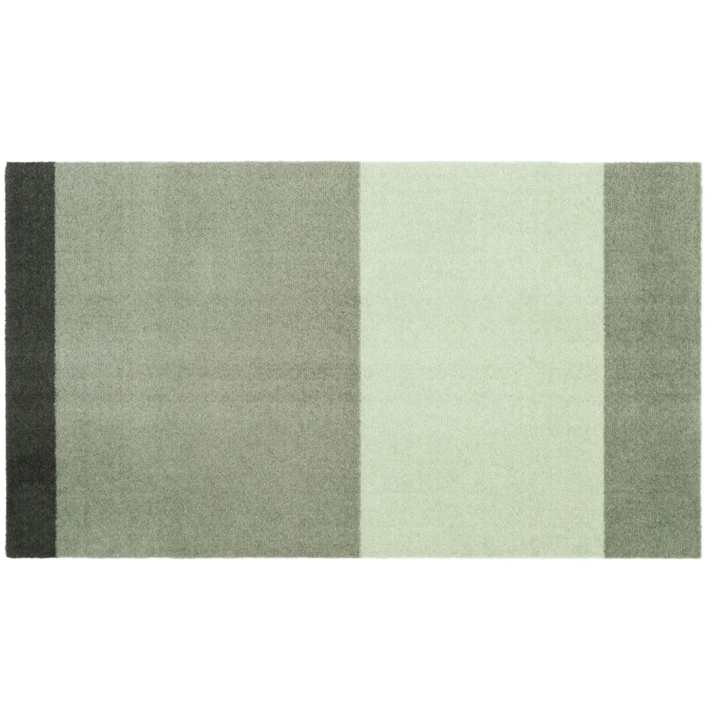 Tica Copenhagen - Smudsmåtte - Stripes Horizon - Lysegrøn/Støvet/Mørkegrøn - 40x60 cm