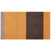 Tica Copenhagen - Smudsmåtte - Stripes Horizon - Sand/Brun/Dijon - 90x200 cm