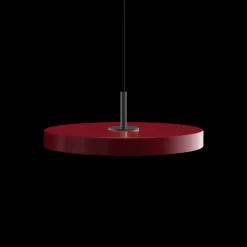 Umage - Pendel - Asteria - Sort top - Ruby red - Mini Ø31 cm