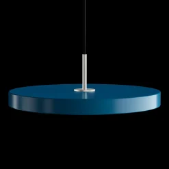 Umage - Pendel m/ ståltop - Asteria - Petrol blue - Medium Ø43 cm