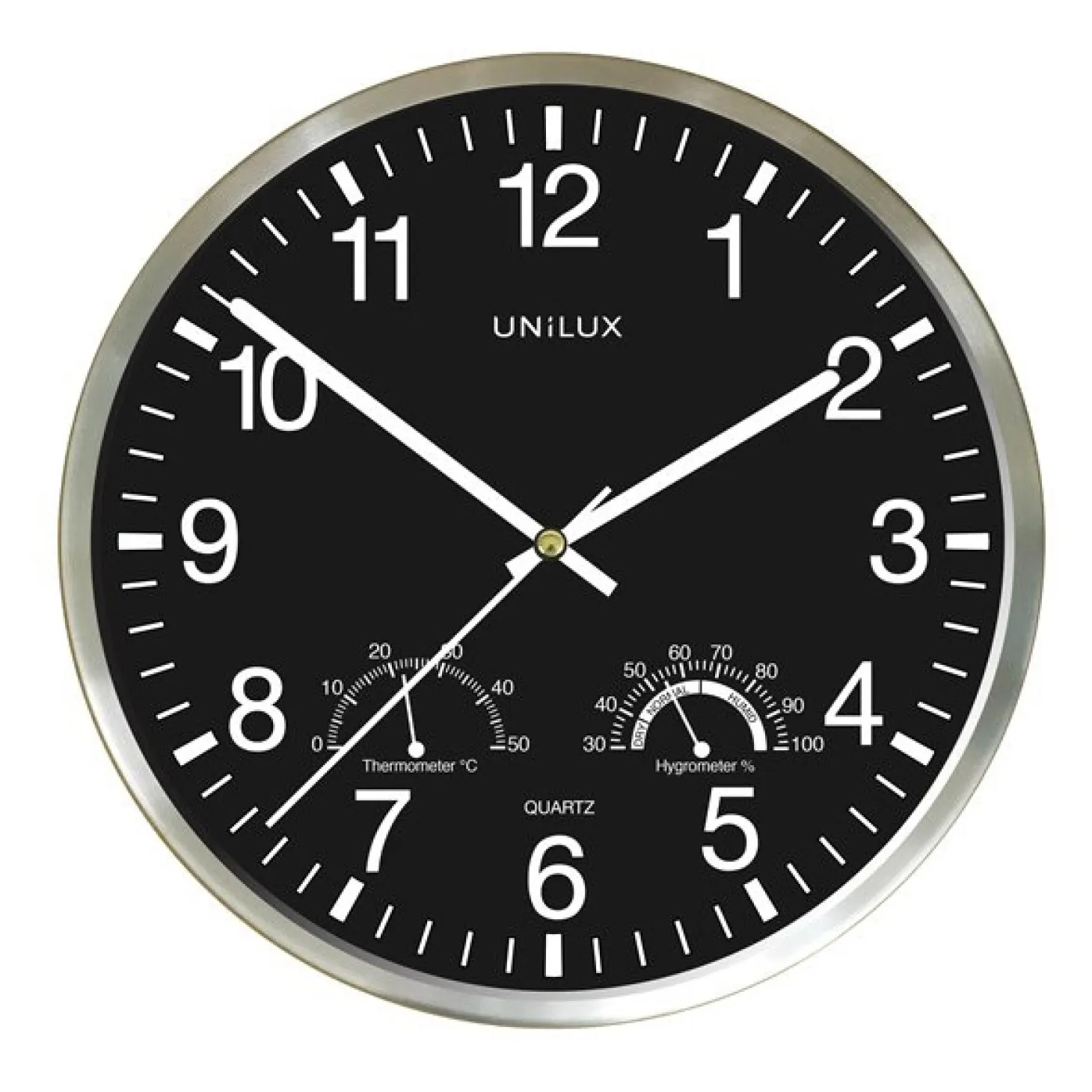 UNILUX - Væg UR - WETTY - Sort