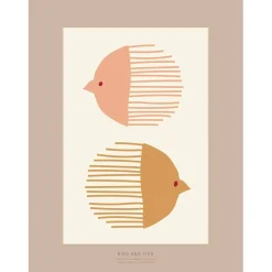 ViSSEVASSE - Bird And Fish - 50x70 cm