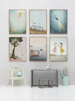 VISSEVASSE - Plakat - The Diver - 30x40 cm