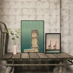 VISSEVASSE - Rådhuset plakat - 30x40 cm
