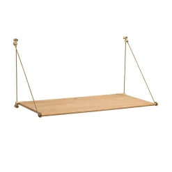 We Do Wood - Vægskrivebord - eg/messing
