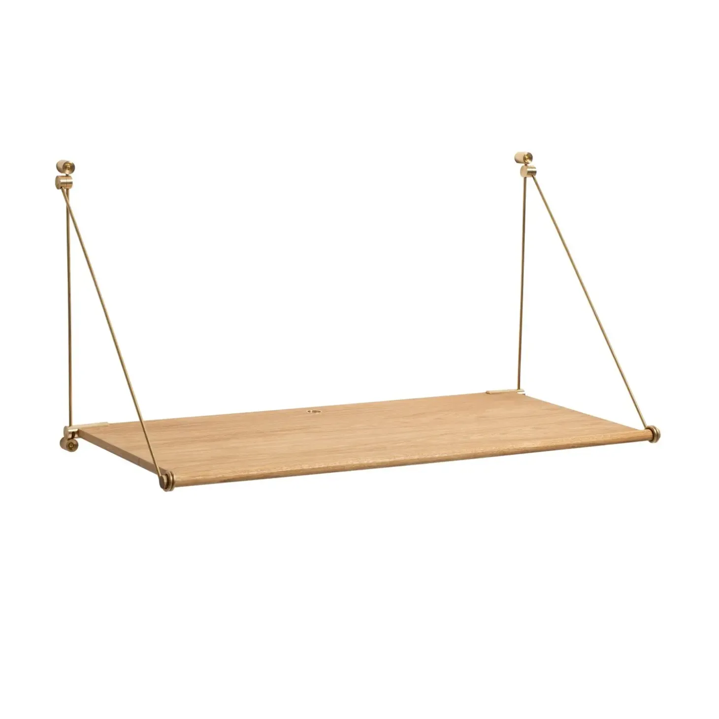 We Do Wood - Vægskrivebord - eg/messing