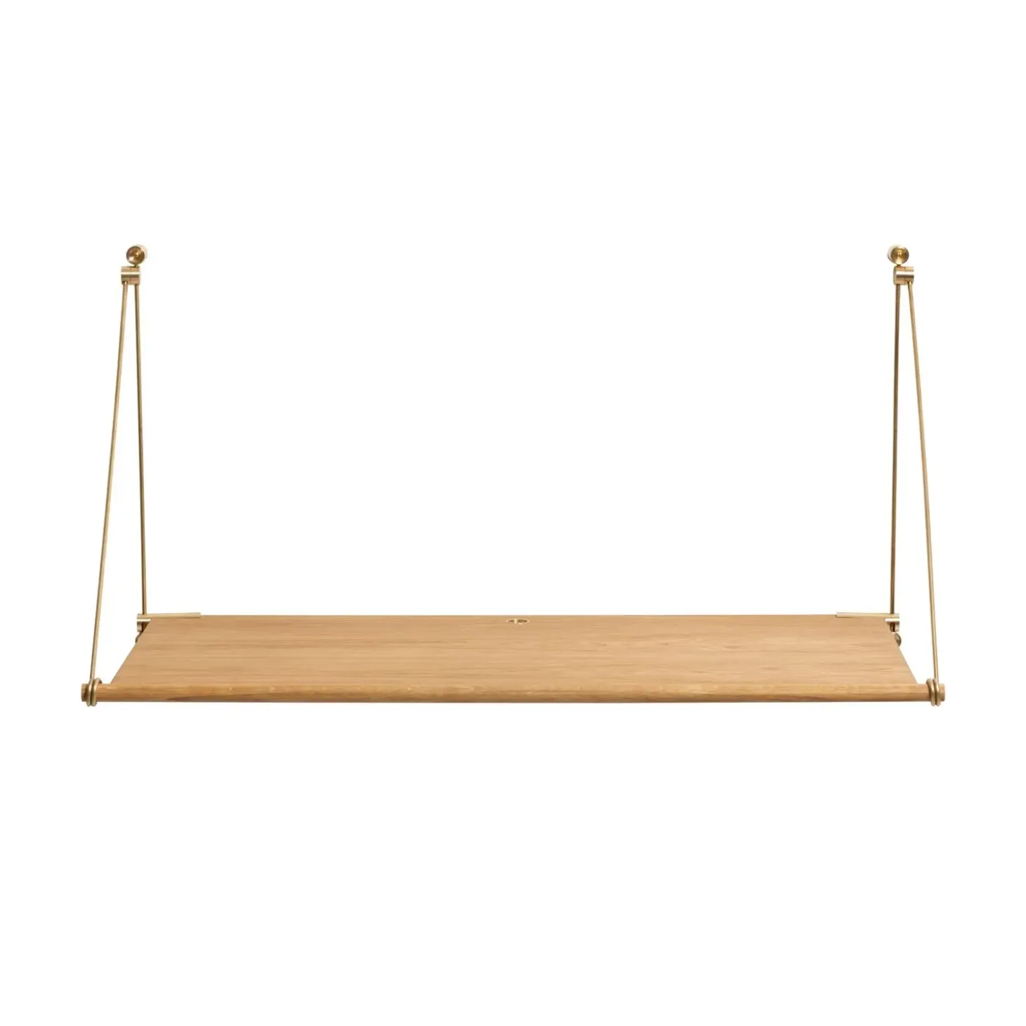 We Do Wood - Vægskrivebord - eg/messing